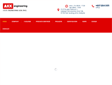 Tablet Screenshot of akkengineering.com